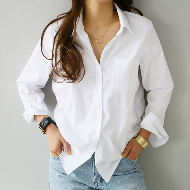 Womens Long Sleeve Casual Tunic Silk Tops Loose Blouse Shirts for Spring S-2XL Womens Long Sleeve Casual Tunic Silk Tops Loose Blouse Shirts for Spring S-2XL